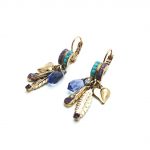 Earrings By Mariana Woman Fashionable Blues and Purples Swarovski Crystals - Image 2