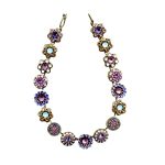 Mariana Necklace Floral Beaded Multicolored Austrian Crystals Flower Power Coll. - Image 3