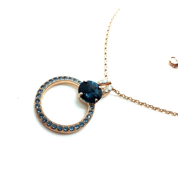 Mariana Necklace Pendant Sophisticated Blues & Whites Austrian Crystals Mood Indigo Songbook Coll.