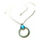 Mariana Necklace Pendant Gorgeous Blues Swarovski Crystals My Treasures Coll. - Image 2