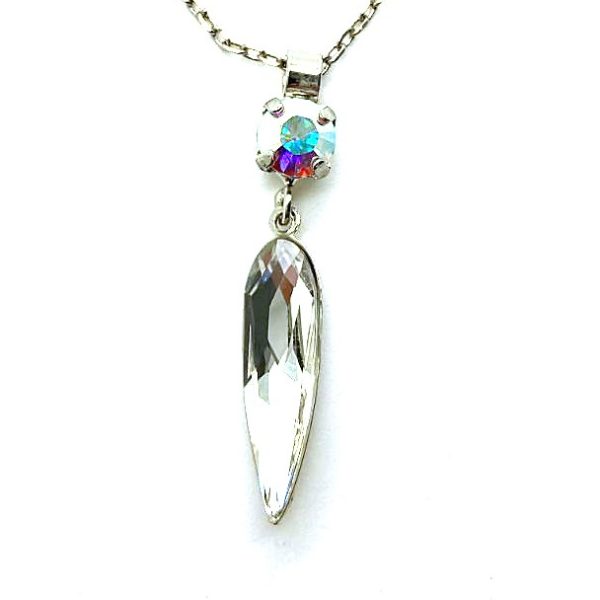 Mariana Necklace Pendant Glitzy AB & Clear Swarovski Crystals Inspiration Coll.