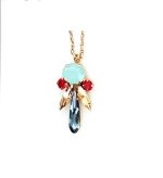 Mariana Necklace Pendant Finely Detailed Colorful Austrian Crystals Gaea Odyssey Coll.