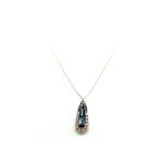 Mariana Necklace Pendant Elegant Blacks & Pinks Swarovski Crystals My Treasures Coll. - Image 2