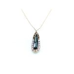 Mariana Necklace Pendant Elegant Blacks & Pinks Swarovski Crystals My Treasures Coll.