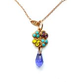 Mariana Necklace Pendant Clover Multi Color Swarovski Crystals Happiness Inspiration Coll.