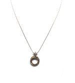 Mariana Necklace Pendant Glitzy Aurum & Clear Swarovski Crystals My Treasures Coll. - Image 3