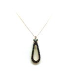 Mariana Necklace Pendant Exquisite White Opal & Black Diamond Swarovski Crystals My Treasures Coll. - Image 3