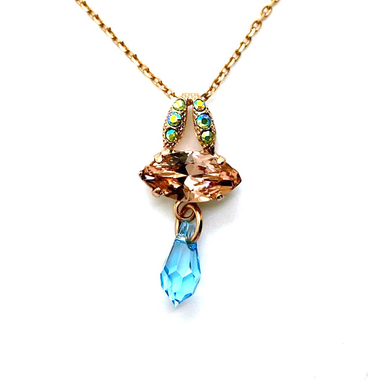 N-5111-3711-RG (3) Mariana Necklace Pendant Gorgeous Multicolor Swarovski Crystals Summer Fun Gypsy Soul Coll. - Image 1