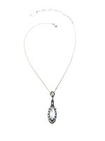 Mariana Necklace Pendant Finely Detailed Clear & AB Austrian Crystals Inspiration Coll. - Image 3
