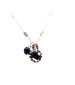Mariana Necklace Pendant Faceted Lt Smoked Topaz & Amethyst Swarovski Crystals My Treasures Coll. - Image 2