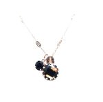 Mariana Necklace Pendant Faceted Lt Smoked Topaz & Amethyst Swarovski Crystals My Treasures Coll. - Image 3