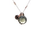 Mariana Necklace Pendant Lt Smoked Topaz & Silver Night Swarovski Crystals My Treasures Coll.