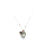 Mariana Necklace Pendant Lt Smoked Topaz & Silver Night Swarovski Crystals My Treasures Coll. - Image 3