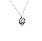 Mariana Necklace Pendant Floral Whites & Clears Swarovski Crystals Kalahari Africa Coll. - Image 3