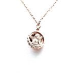 Mariana Necklace Pendant Guardian Angel Blues & Oranges Swarovski Crystals Africa Coll. - Image 2