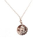 Mariana Necklace Pendant Guardian Angel Jet & Turq Swarovski Crystals Zanzibar Africa Coll. - Image 2