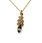 Mariana Necklace Pendant Elegant Black Diamond Swarovski Crystals My Treasures Coll.