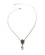 Mariana Necklace Pendant Floral Whites Swarovski Crystals Magnolia East Meets West Coll. - Image 2