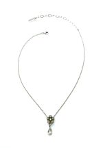 Mariana Necklace Pendant Floral Whites Swarovski Crystals Magnolia East Meets West Coll. - Image 3