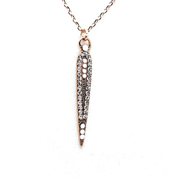 Mariana Necklace Pendant Brilliant Clear & White Opal Swarovski Crystals Kalahari Africa Coll.