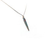 Mariana Necklace Pendant Exquisite Blues & Oranges Swarovski Crystals Africa Coll. - Image 3