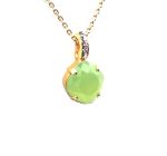 Mariana Necklace Pendant Lovely Chrysolite & Pink Swarovski Crystals California Dreaming Songbook Coll.