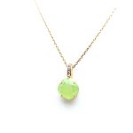 Mariana Necklace Pendant Lovely Chrysolite & Pink Swarovski Crystals California Dreaming Songbook Coll. - Image 2
