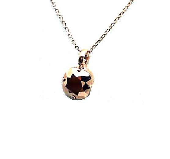 Mariana Necklace Pendant Dainty Rose Gold Swarovski Crystals My Treasures Coll.