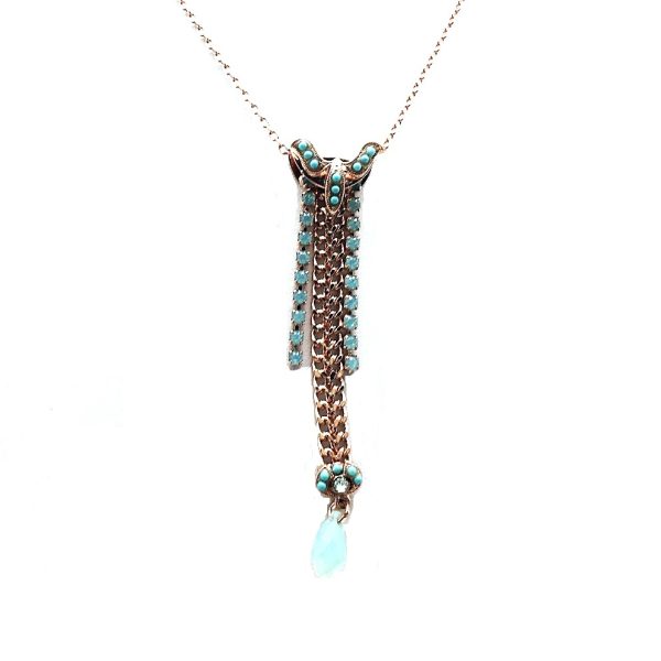 Mariana Necklace Pendant Fashionable Blues Swarovski Crystals Athena Caribbean Life Coll.