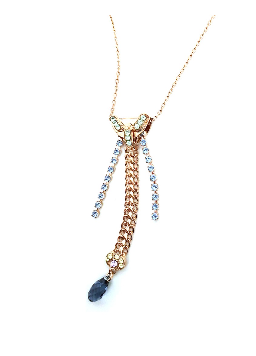 N-5330-1090-RG (3) Mariana Necklace Pendant Precious Greens & Blues Swarovski Crystals Gaea Odyssey Coll. - Image 1