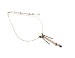Mariana Necklace Pendant Gorgeous Peach, Purples & Jet Swarovski Crystals Xenia Odyssey Coll. - Image 2