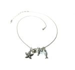 Mariana Necklace Pendant Ocean Charms & Clear Swarovski Crystals On A Clear Day Inspiration Coll. - Image 3