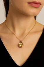 Necklace Pendant By Mariana Woman Octagon Golden Shadow Swarovski Crystals - Image 3