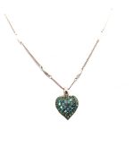 Mariana Necklace Pendant Heart Shaped Greens Austrian Crystals My Treasures Coll. - Image 3