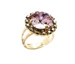 Mariana Ring Ant. Pink & Met. Lt Gold Swarovski Crystals My Treasures Coll. - Image 3