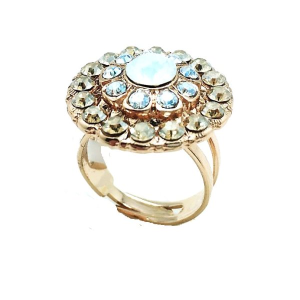 Mariana Ring Exquisite Clears & Whites Swarovski Crystals Kalahari Africa Coll.