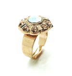 Mariana Ring Lt Peach & White Opal Swarovski Crystals Afternoon Delight Songbook Coll. - Image 2