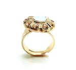 Mariana Ring Lt Peach & White Opal Swarovski Crystals Afternoon Delight Songbook Coll. - Image 3