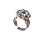 Mariana Ring Elegant Blacks & Clears Swarovski Crystals Zulu Africa Coll. - Image 2