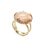 Mariana Ring Sassy Rose Quartz Mineral My Treasures Coll.