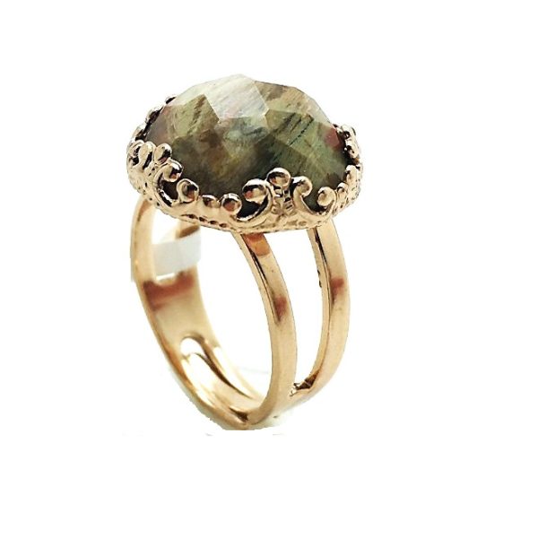 Mariana Ring Fab Landscape Jasper Mineral My Treasures Coll.