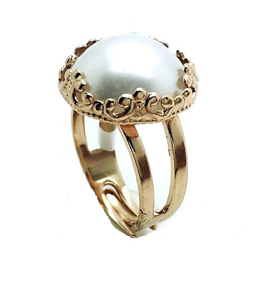 Mariana Ring Glamorous Pearl Mineral My Treasures Coll.
