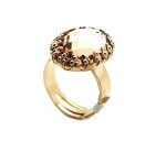 Mariana Ring Faceted Light Peach Swarovski Crystals My Treasures Coll. - Image 2