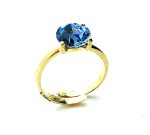 Mariana Ring Lovely Capri Blue Swarovski Crystals My Treasures Coll.
