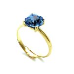 Mariana Ring Lovely Capri Blue Swarovski Crystals My Treasures Coll. - Image 3