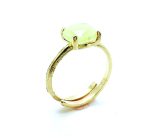 Mariana Ring Precious Chrysolite Opal Swarovski Rhinestone My Treasures Coll.