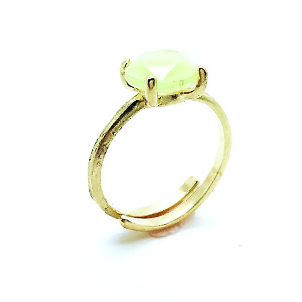 Mariana Ring Precious Chrysolite Opal Swarovski Rhinestone My Treasures Coll.