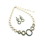 Mariana Jewelry Set Necklace & Earrings Peridot, Blue Zircon and Opal Austrian Crystals Congo Africa Coll. - Image 3