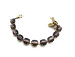 Mariana Bracelet Round Beaded Dark Brown Swarovski Crystals My Treasures Coll.