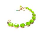 Mariana Bracelet Beautiful Chrysolite Opal Swarovski Crystals My Treasures Coll. - Image 2